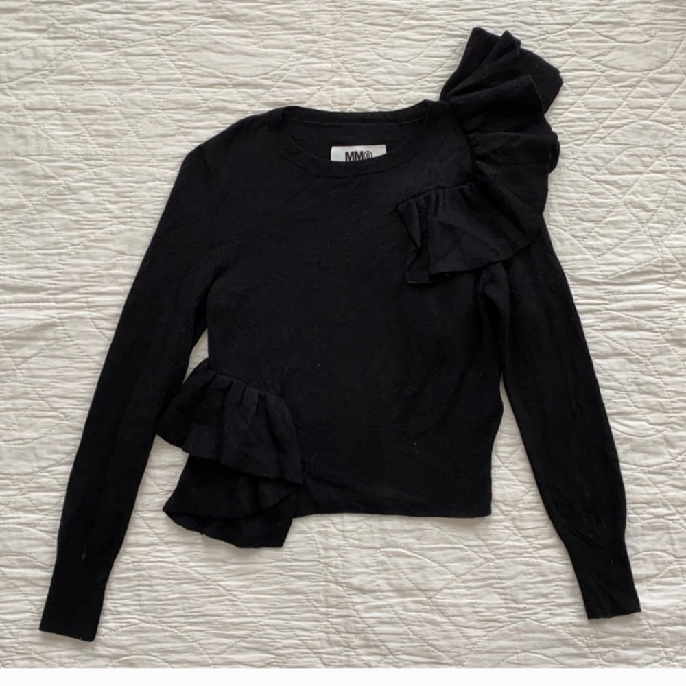 Ruffled sweater